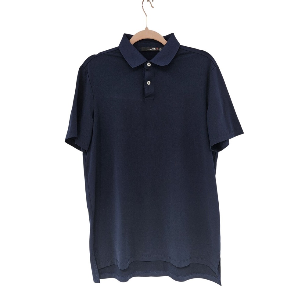 Polo Ralph Lauren RLX Men's M Performance Shirt Golf Pickleball Activewear Navy